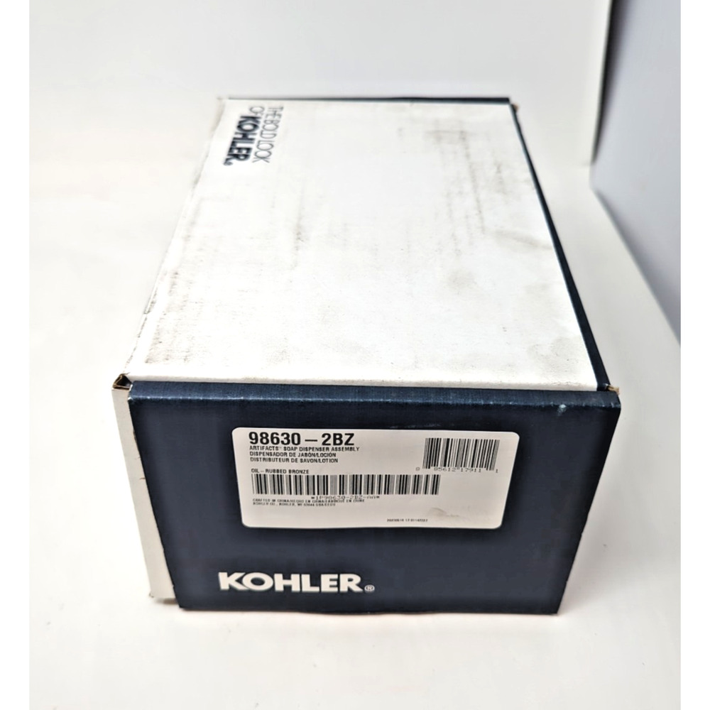NEW KOHLER K-98630-2BZ Artifacts Soap Dispenser Assembly, Oil-Rubbed Bronze